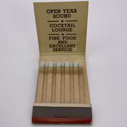 Audies Restaurant (Downings Restaurant) - Matchbook (newer photo)